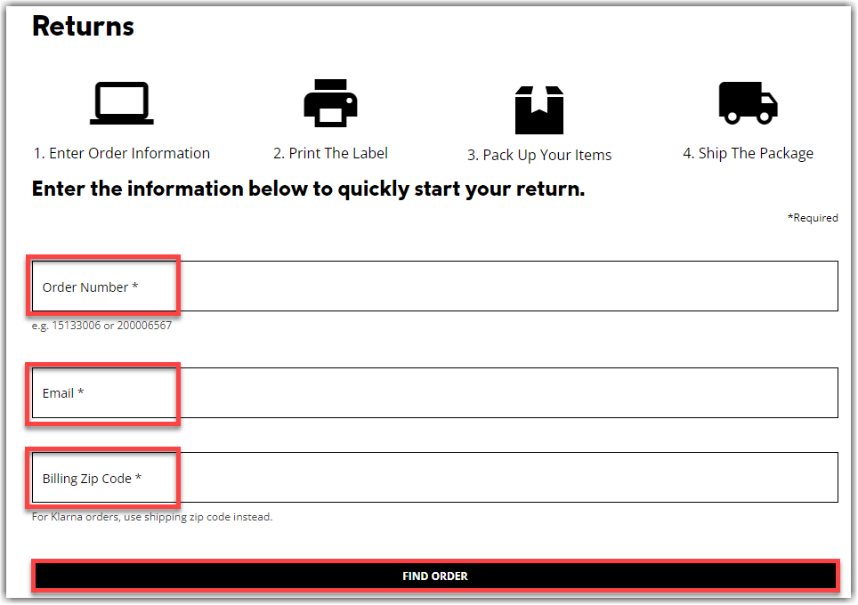 I need help with my return label